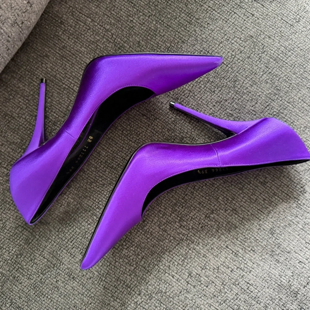 Saint Laurent Purple Women's Shoes - Picture 2 of 4